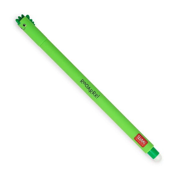 Bläck Suddbar gelpenna dino med grönt , 0,7 mm spets