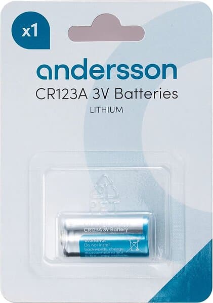 Andersson CR123A Lithium 1-pack