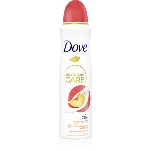 Dove Advanced Care Antiperspirant Spray 72 tim Peach & White Blossom 150ml