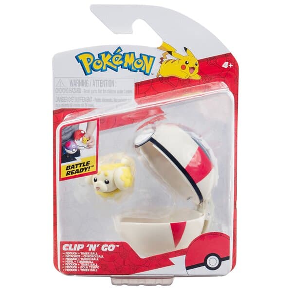 Pokémon Clip N Go Fidough and Timer Ball (PKW3625)