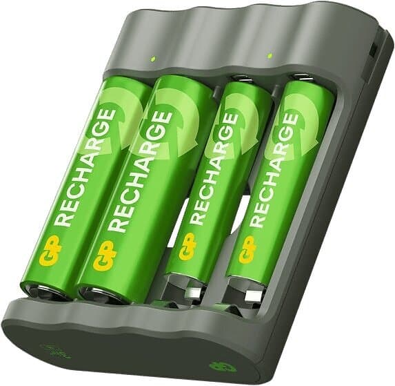 GP Batteries Recharge batteriladdare B441 incl. 2 x AA 2100 mAh 2 x AAA 800 mAh