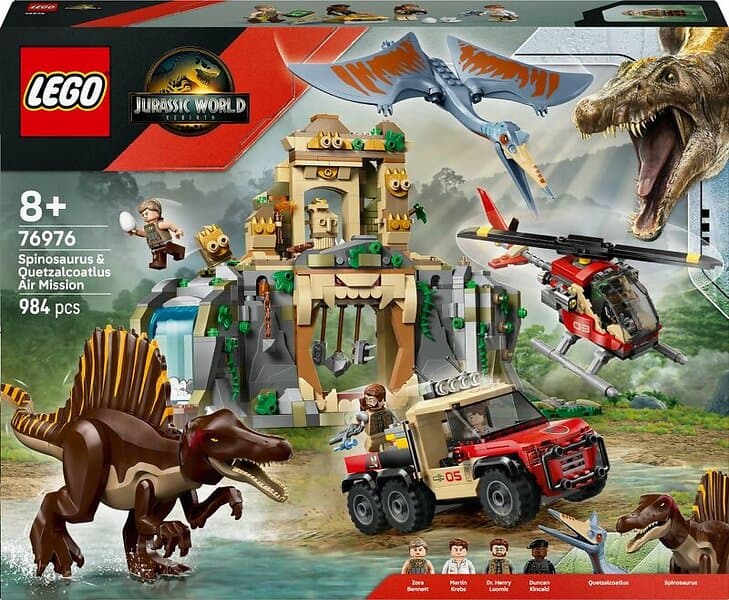 LEGO Jurassic World 76976 Spinosaurus & Quetzalcoatlus Air Mission