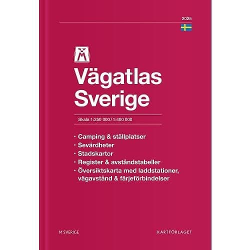M Vägatlas Sverige 2025