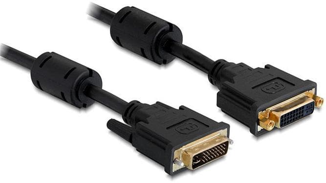 DeLock DVI-I - DVI-I Dual Link M-F 1m