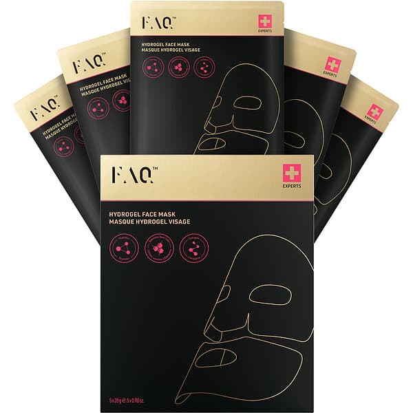 FAQ Swiss  Glass Skin Collagen Face Mask 5pcs