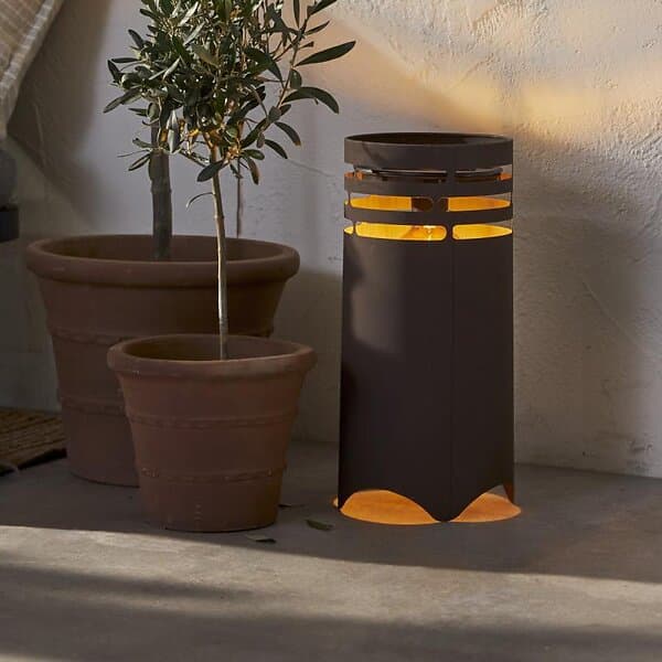 Star Trading MARRON Solcellslykta/USB 40cm