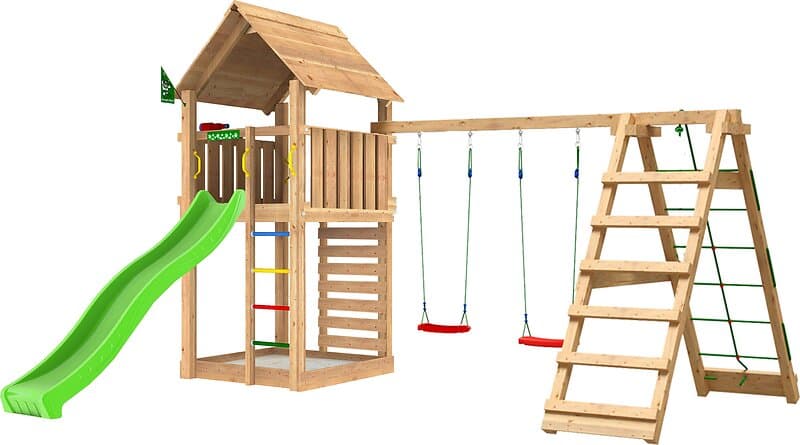 Jungle Gym Cabin 2.1 Lektorn klättring&Rutschkana