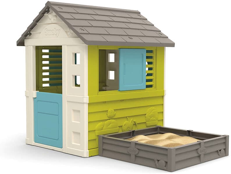 Smoby Maison Square lekstuga med sandlåda