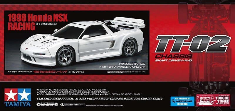 Tamiya 1998 Honda NSX Radiostyrd Modellbil 1:10 (545546)