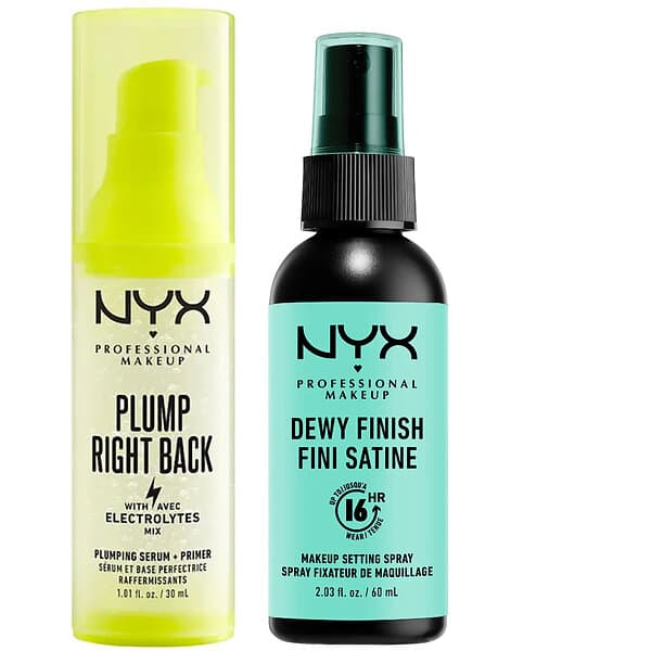 NYX Professional Makeup Plump Right Back & Setting Spray Set