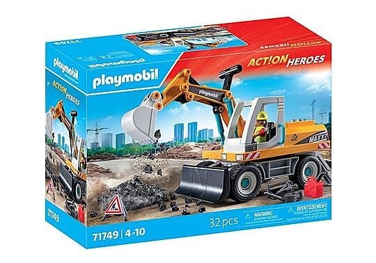 Playmobil Action Heroes Large Excavator 71749