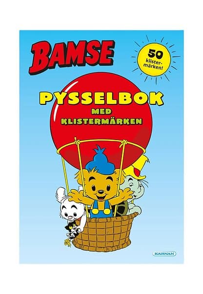 Kärnan Bamse Pysselbok med klistermärken