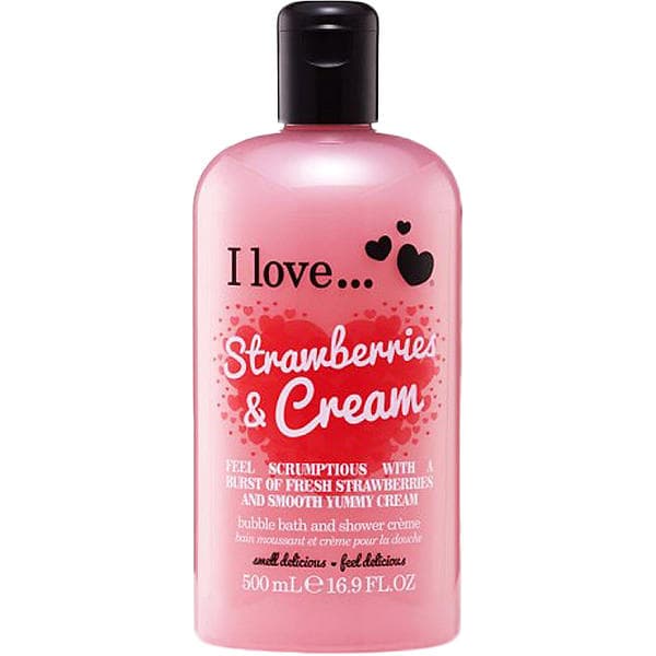 I Love... Strawberries & Milkshake Bath & Shower Creme 500ml