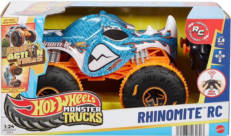 Hot Wheels Radiostyrd Bil Monster Trucks Rhinomite
