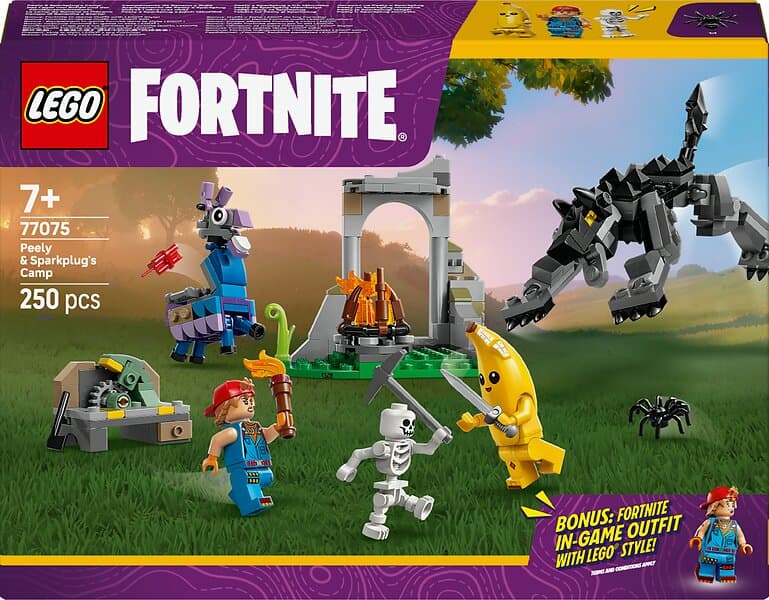 LEGO Fortnite 77075 Peely & Sparkplug's Camp