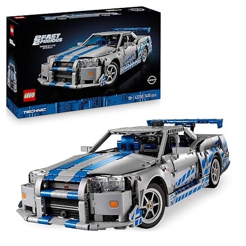 LEGO Technic 42210 2 Fast 2 Furious Nissan Skyline GT-R (R34) Car
