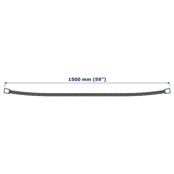 IKEA LILLREVET duschslang, vit, 150 cm, cm 150 cm