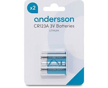 Andersson CR123A Lithium 2-pack