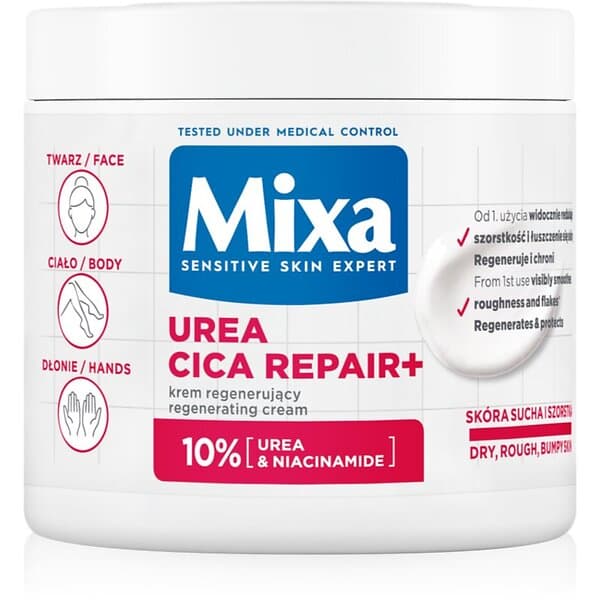 Mixa Urea Cica Repair+ regenerating body cream for very dry skin 400ml