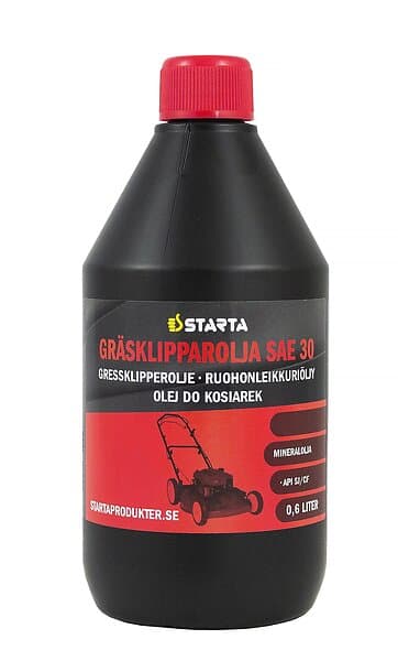 Starta Gräsklipparolja SAE 30, 0,6l
