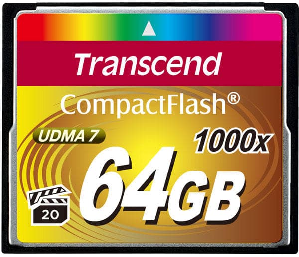 Transcend Compact Flash 1000x 64GB