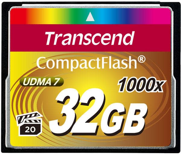 Transcend Compact Flash 1000x 32GB