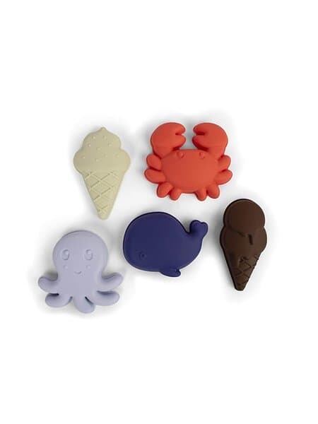 Filibabba Silicone Sand Toys Mix 5 st.