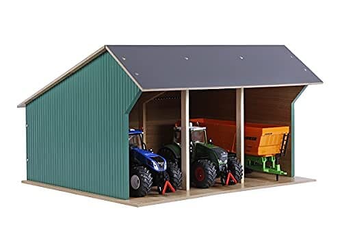 Kids Globe Farm shed for 3 vehicles 1:32
