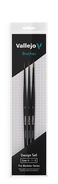 Vallejo Brush: Design Set Natural Hair (0 1 2)