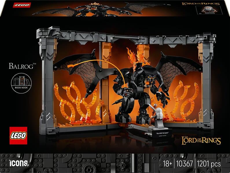 LEGO Icons 10367 Book Nook: The Lord Of The Rings Balrog