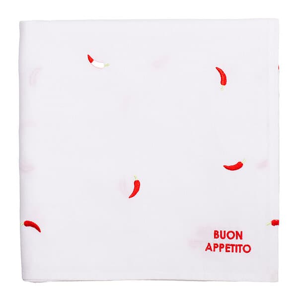 Vondels Summer Party duk 260×140 cm Peppers white
