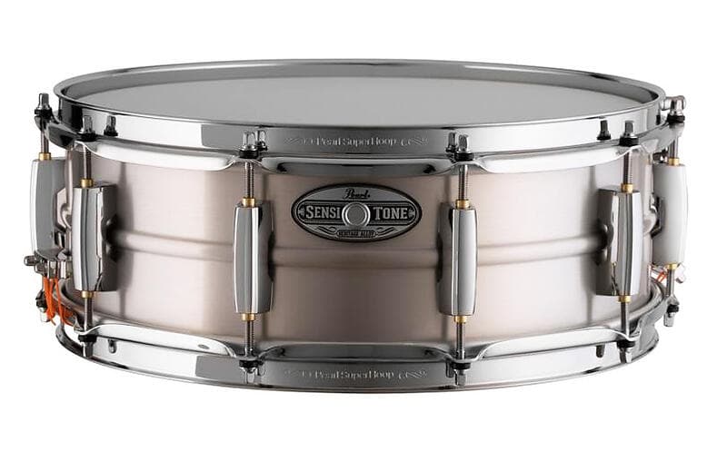 Pearl Custom Sensitone Alloy Black Steel Snare 14"x5"