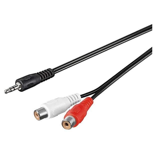 Goobay 3.5mm - 2RCA M-F 0,2m