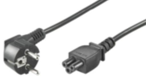 MicroConnect CEE 7/7 (angled) - IEC C5 0,5m