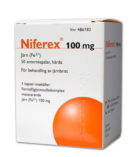 Niferex Enterokaps 100mg 50 Kapslar