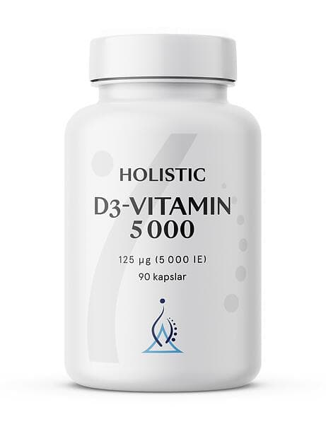 Holistic D3-Vitamin 5000IU 90 Kapslar