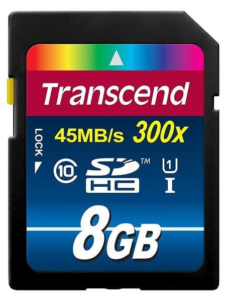 Transcend Premium SDHC Class 10 UHS-I U1 300x 8GB
