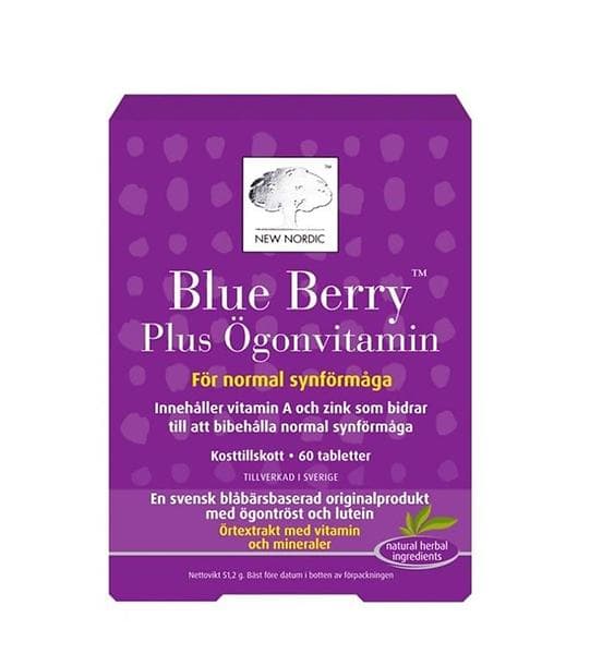 New Nordic Blue Berry Plus 120 Tabletter