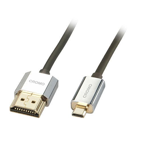 Lindy Slim Cromo HDMI - HDMI Micro High Speed with Ethernet 0,5m