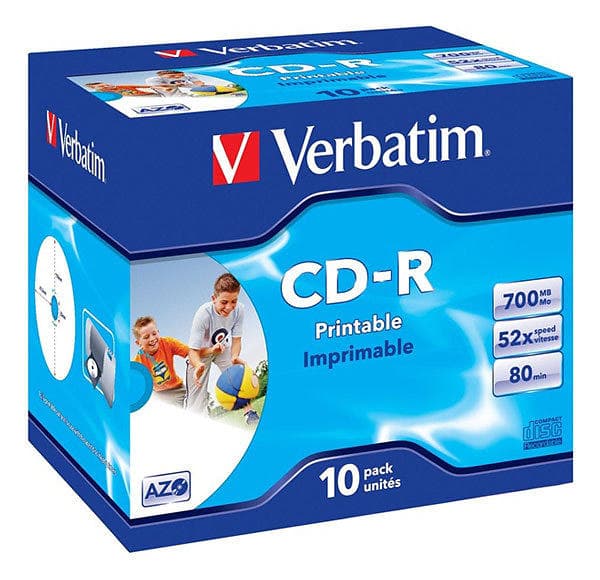 Verbatim CD-R 700MB 52x 10-pack Jewelcase Inkjet