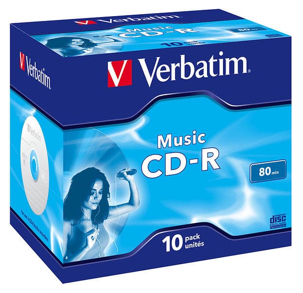 Verbatim CD-R 700MB 16x 10-pack Jewelcase Audio