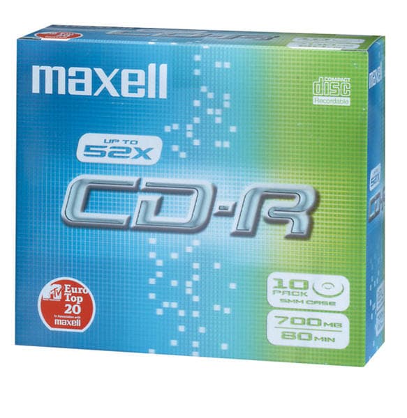 Maxell CD-R 700MB 52x 10-pack Slimcase