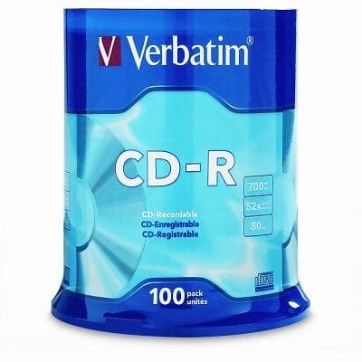 Verbatim CD-R 700MB 52x 100-pack Spindel