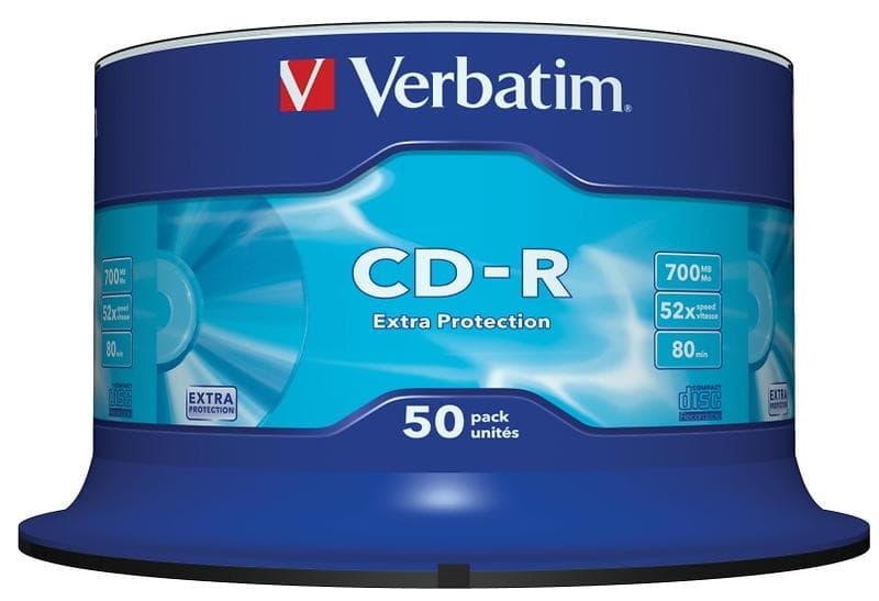 Verbatim CD-R 700MB 52x 50-pack Spindel Extra Protection