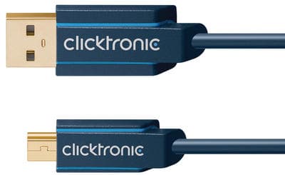 ClickTronic Casual USB A - USB Mini-B 2.0 1m