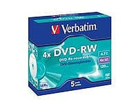 Verbatim DVD-RW 4,7GB 4x 5-pack Jewelcase