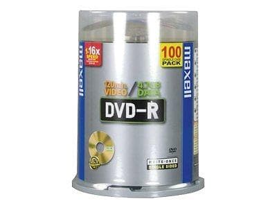 Maxell DVD-R 4,7GB 16x 100-pack Spindel