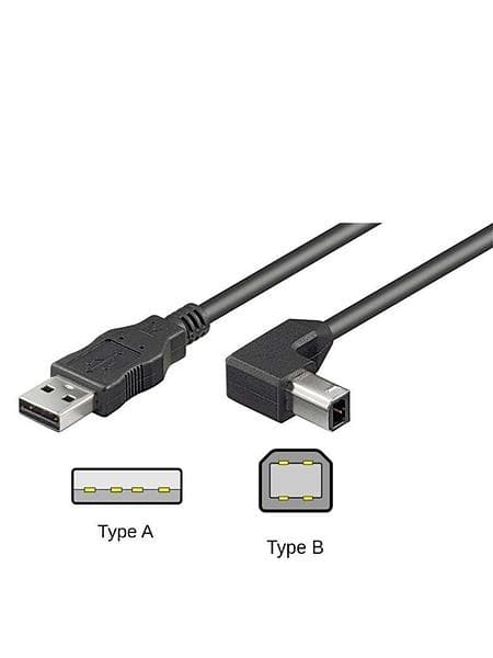 Goobay USB A - USB B (angled) 2.0 2m