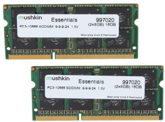 Mushkin Essentials SO-DIMM DDR3 1333MHz 2x8GB (997020)