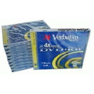 Verbatim DVD+RW 4,7GB 4x 1-pack Jewelcase